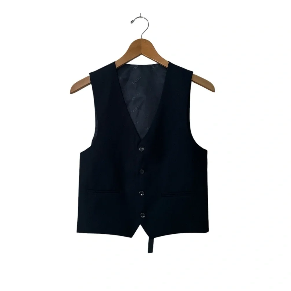 Tazio Navy Blue Jacket Blazer and Vest Like New sz 14